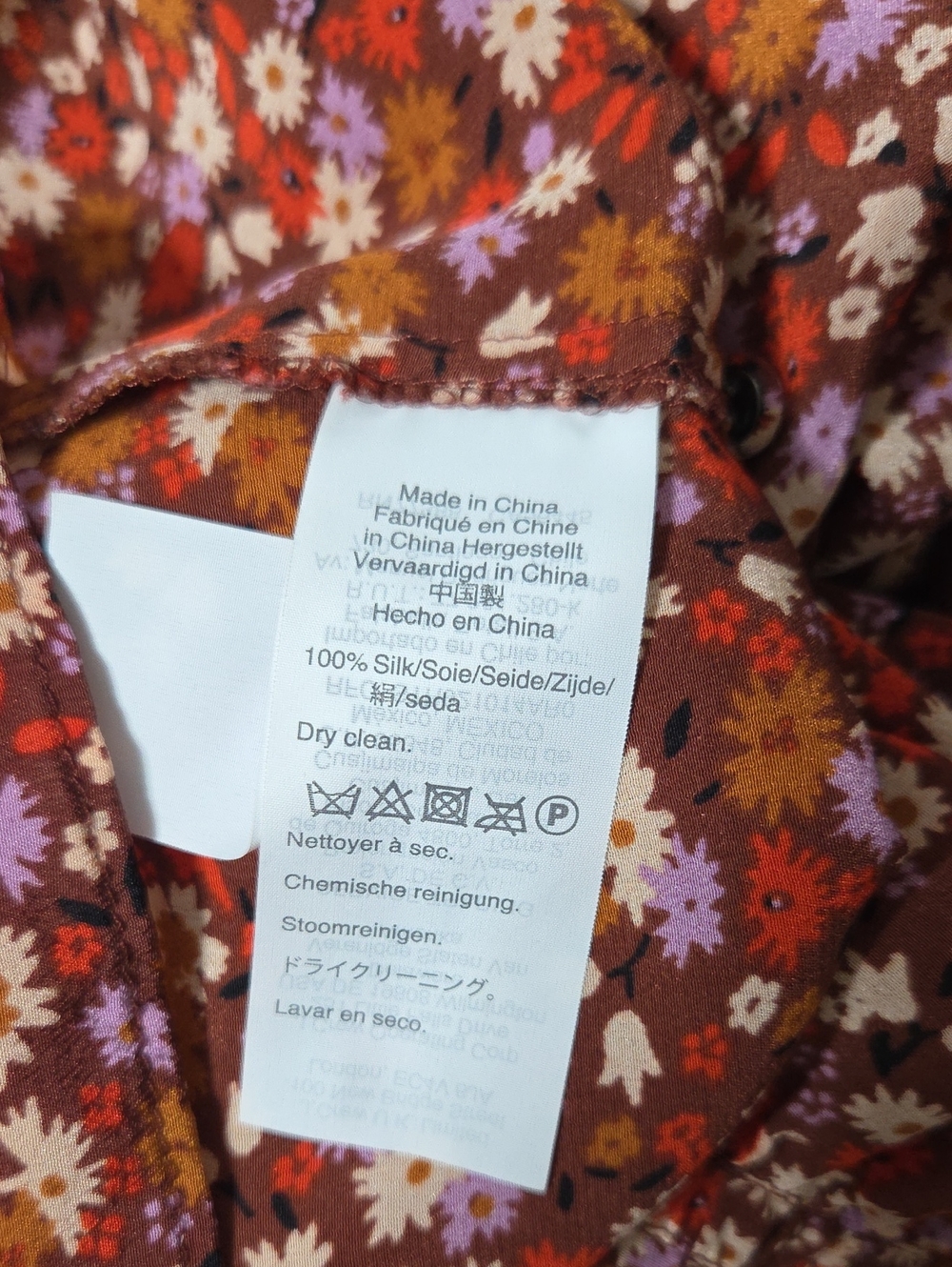 Madewell Silk Button Sleeve Top In Spring Prairie - Picture 7 of 8
